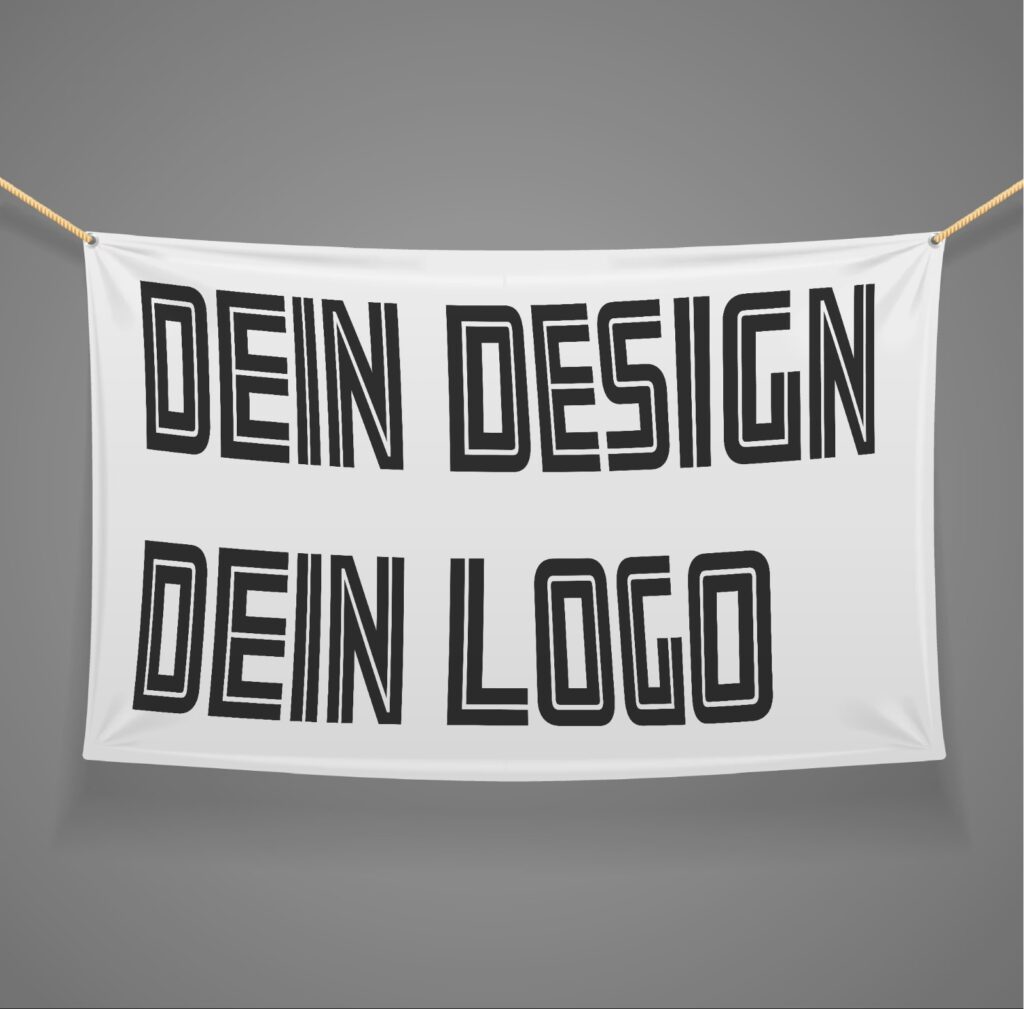 Bedruckte Sichtschutz-Banner