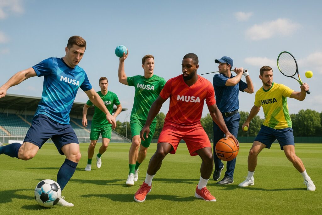bedruckte Sportbekleidung